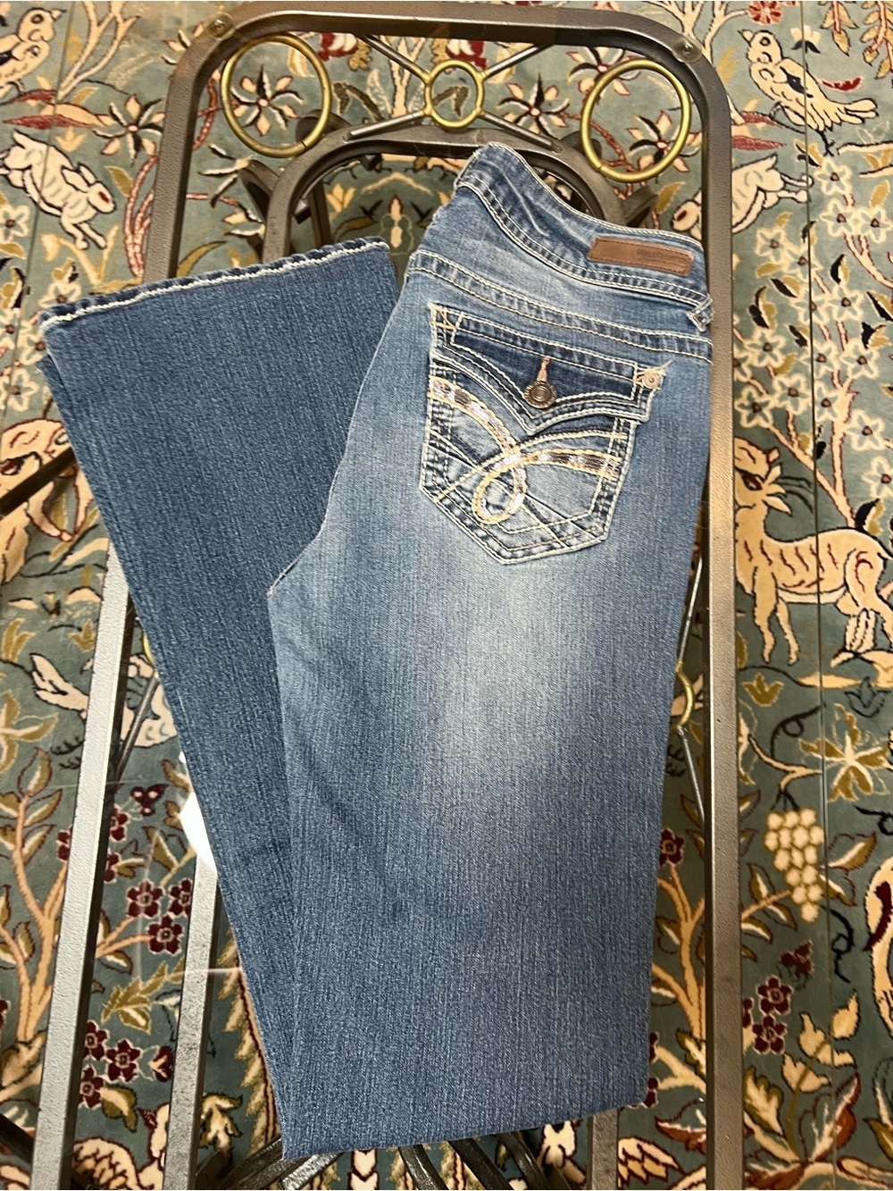 Wallflower Blue Embroidered Pocket Jeans